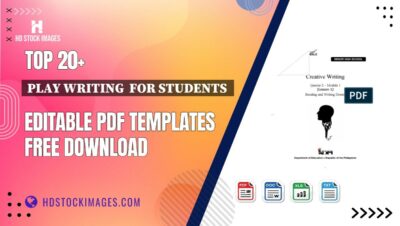 Top 20+ Play Writing  For Students  Editable PDF Templates Free Download