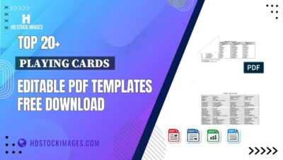 Top 20+ Playing Cards Editable PDF Templates Free Download