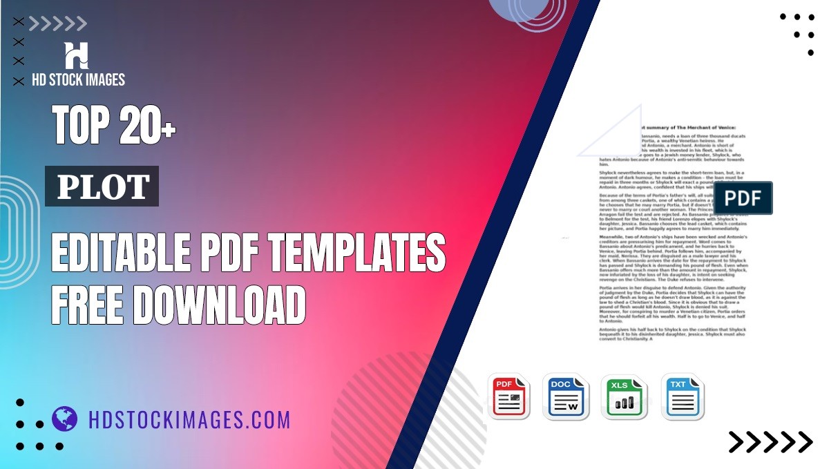 Top 20+ Plot Editable PDF Templates Free Download