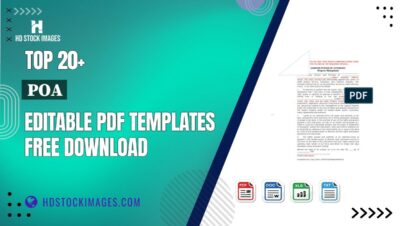 Top 20+ Poa Editable PDF Templates Free Download