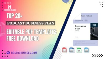 Top 20+ Podcast Business Plan Editable PDF Templates Free Download