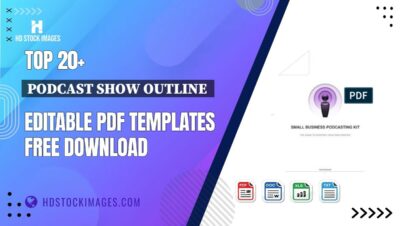 Top 20+ Podcast Show Outline  Editable PDF Templates Free Download