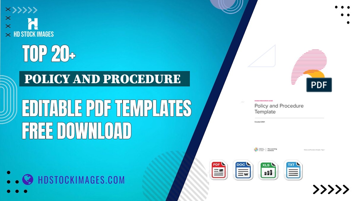 Top 20+ Policy And Procedure   Editable PDF Templates Free Download