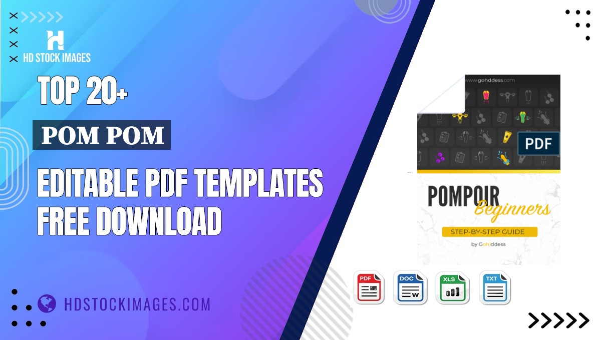 Top 20+ Pom Pom Editable PDF Templates Free Download