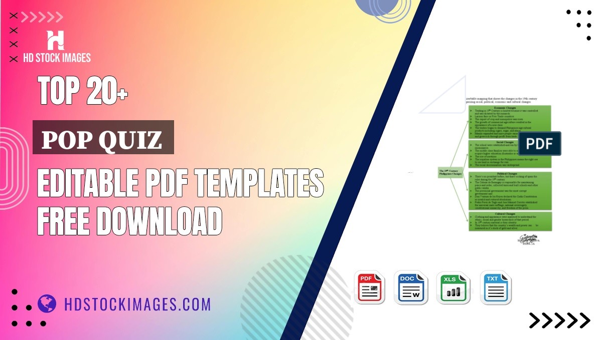 Top 20+ Pop Quiz  Editable PDF Templates Free Download
