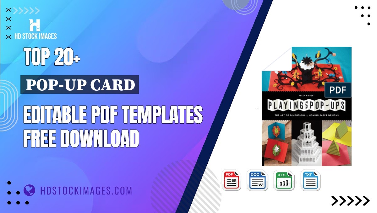 Top 20+ Pop-up Card Editable PDF Templates Free Download