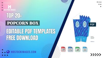 Top 20+ Popcorn Box Editable PDF Templates Free Download