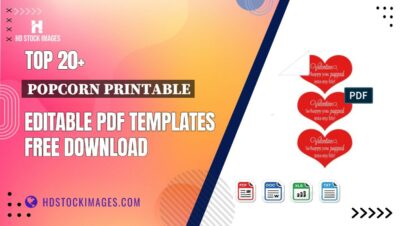 Top 20+ Popcorn Printable Editable PDF Templates Free Download