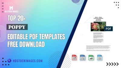 Top 20+ Poppy  Editable PDF Templates Free Download