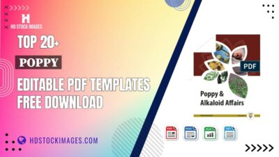 Top 20+ Poppy Editable PDF Templates Free Download