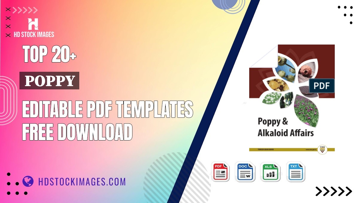 Top 20+ Poppy Editable PDF Templates Free Download