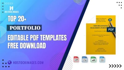 Top 20+  Portfolio Editable PDF Templates Free Download