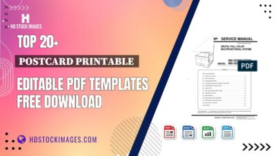 Top 20+ Postcard Printable  Editable PDF Templates Free Download