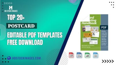 Top 20+ Postcard  Editable PDF Templates Free Download