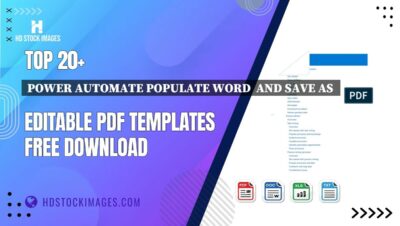 Top 20+ Power Automate Populate Word  And Save As  Editable PDF Templates Free Download