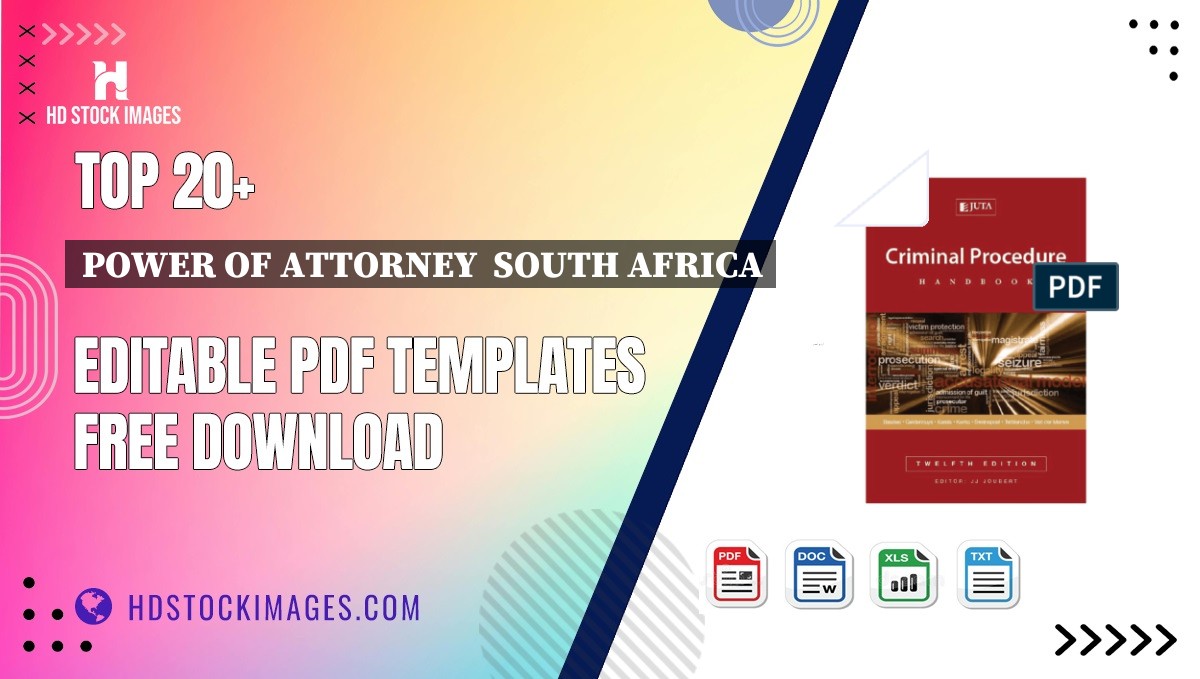 Top 20+ Power Of Attorney  South Africa Editable PDF Templates Free Download