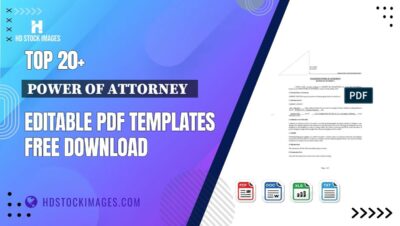 Top 20+ Power Of Attorney Editable PDF Templates Free Download
