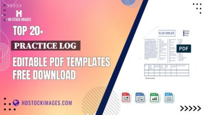 Top 20+ Practice Log Editable PDF Templates Free Download