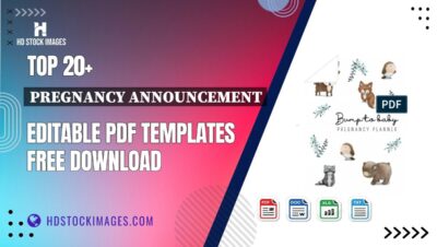 Top 20+ Pregnancy Announcement Editable PDF Templates Free Download
