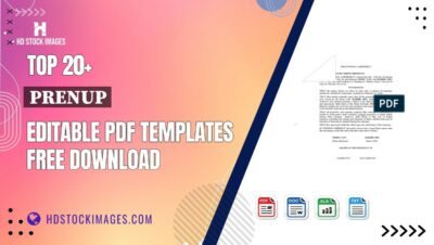 Top 20+ Prenup Editable PDF Templates Free Download