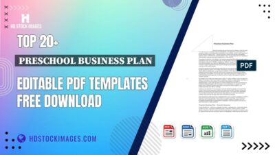 Top 20+ Preschool Business Plan Editable PDF Templates Free Download