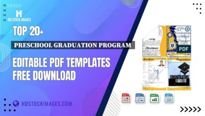 Top 20+ Preschool Graduation Program  Editable PDF Templates Free Download