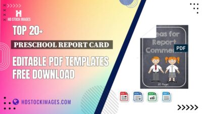 Top 20+ Preschool Report Card  Editable PDF Templates Free Download