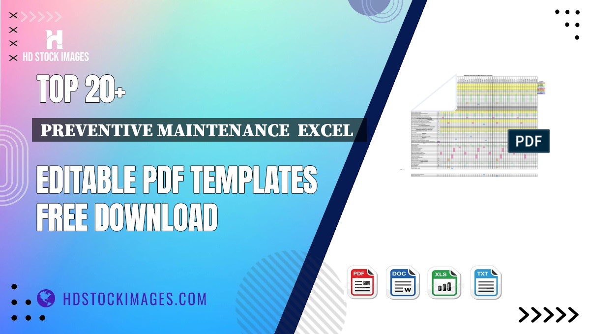 Top 20+ Preventive Maintenance  Excel   Editable PDF Templates Free Download