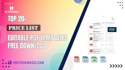 Top 20+ Price List  Editable PDF Templates Free Download