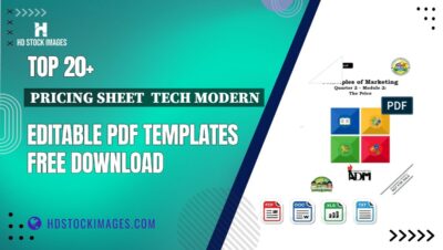 Top 20+ Pricing Sheet  Tech Modern Editable PDF Templates Free Download