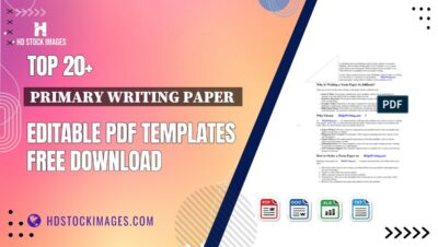 Top 20+ Primary Writing Paper  Editable PDF Templates Free Download