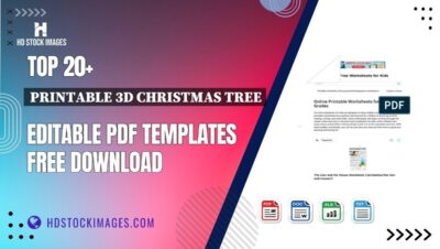 Top 20+ Printable 3d Christmas Tree Editable PDF Templates Free Download