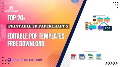 Top 20+ Printable 3d Papercraft S Editable PDF Templates Free Download