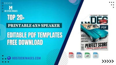 Top 20+ Printable 6x9 Speaker  Editable PDF Templates Free Download