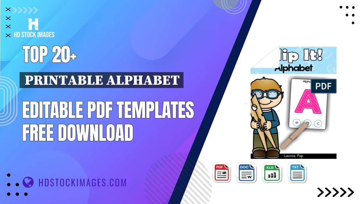 Top 20+ Printable Alphabet Editable PDF Templates Free Download
