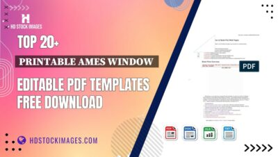 Top 20+ Printable Ames Window  Editable PDF Templates Free Download