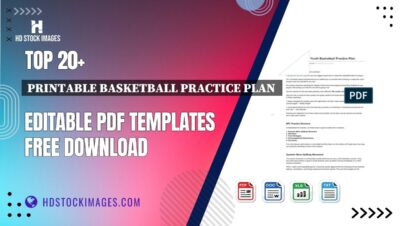 Top 20+ Printable Basketball Practice Plan  Editable PDF Templates Free Download