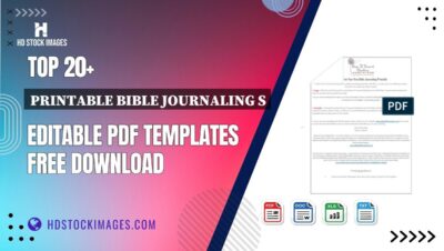 Top 20+ Printable Bible Journaling S Editable PDF Templates Free Download