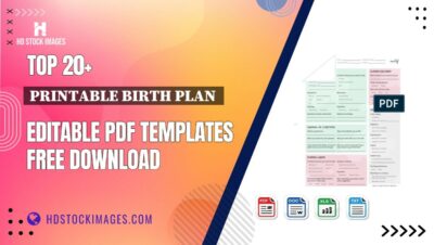 Top 20+ Printable Birth Plan  Editable PDF Templates Free Download