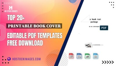 Top 20+ Printable Book Cover Editable PDF Templates Free Download