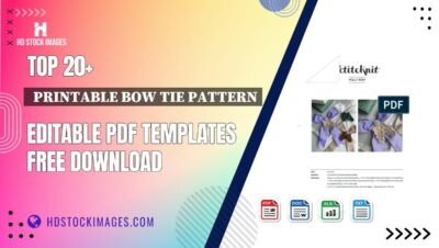 Top 20+  Printable Bow Tie Pattern Editable PDF Templates Free Download