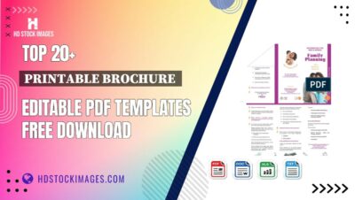 Top 20+ Printable Brochure  Editable PDF Templates Free Download