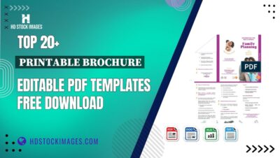 Top 20+ Printable Brochure Editable PDF Templates Free Download