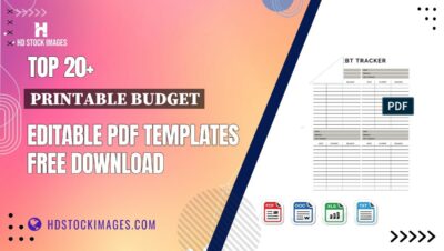 Top 20+ Printable Budget Editable PDF Templates Free Download