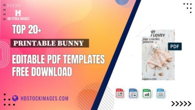 Top 20+ Printable Bunny   Editable PDF Templates Free Download