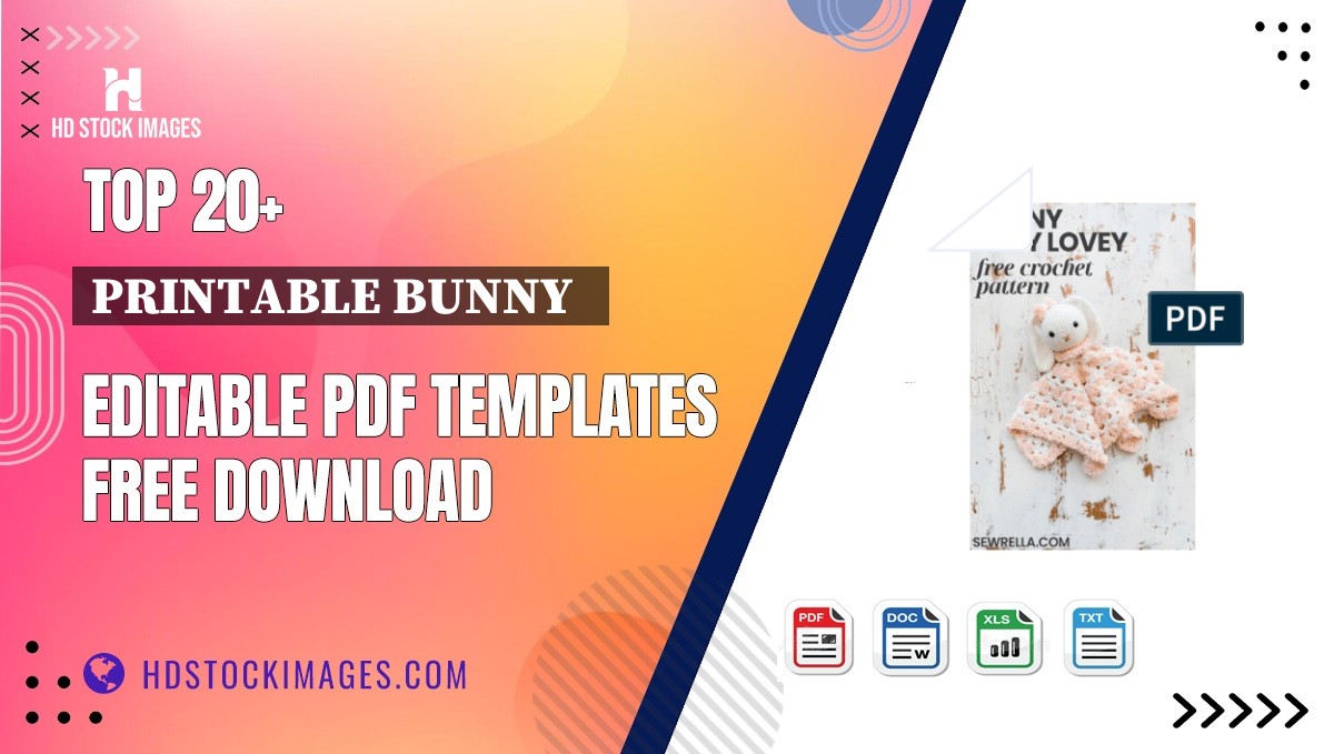 Top 20+ Printable Bunny   Editable PDF Templates Free Download