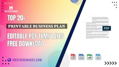 Top 20+ Printable Business Plan  Editable PDF Templates Free Download