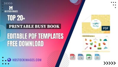 Top 20+  Printable Busy Book Editable PDF Templates Free Download