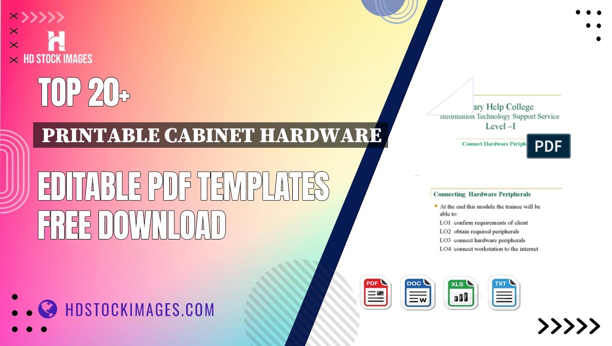 Top 20+ Printable Cabinet Hardware Editable PDF Templates Free Download