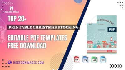 Top 20+ Printable Christmas Stocking Editable PDF Templates Free Download